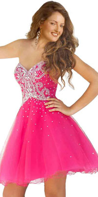 Sparking Sweetheart Short Prom Dress